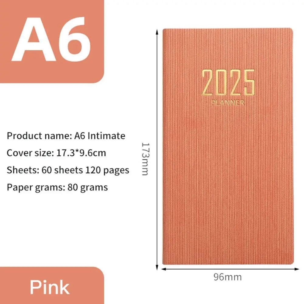 Minimalist 2025 Planner Notebook A5 – Morandi Color Daily Agenda