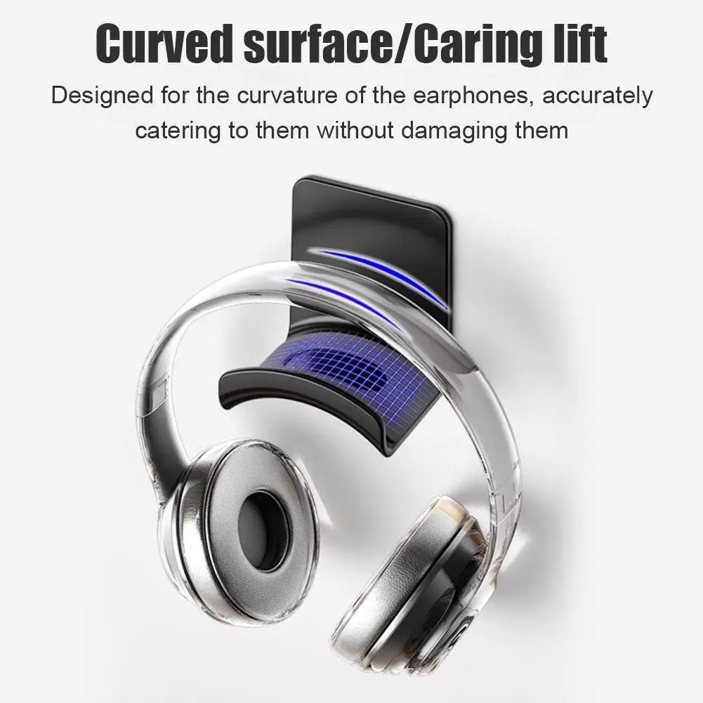 Under-Desk Headphone Stand – Wall Mount Hanger for Gaming & Office