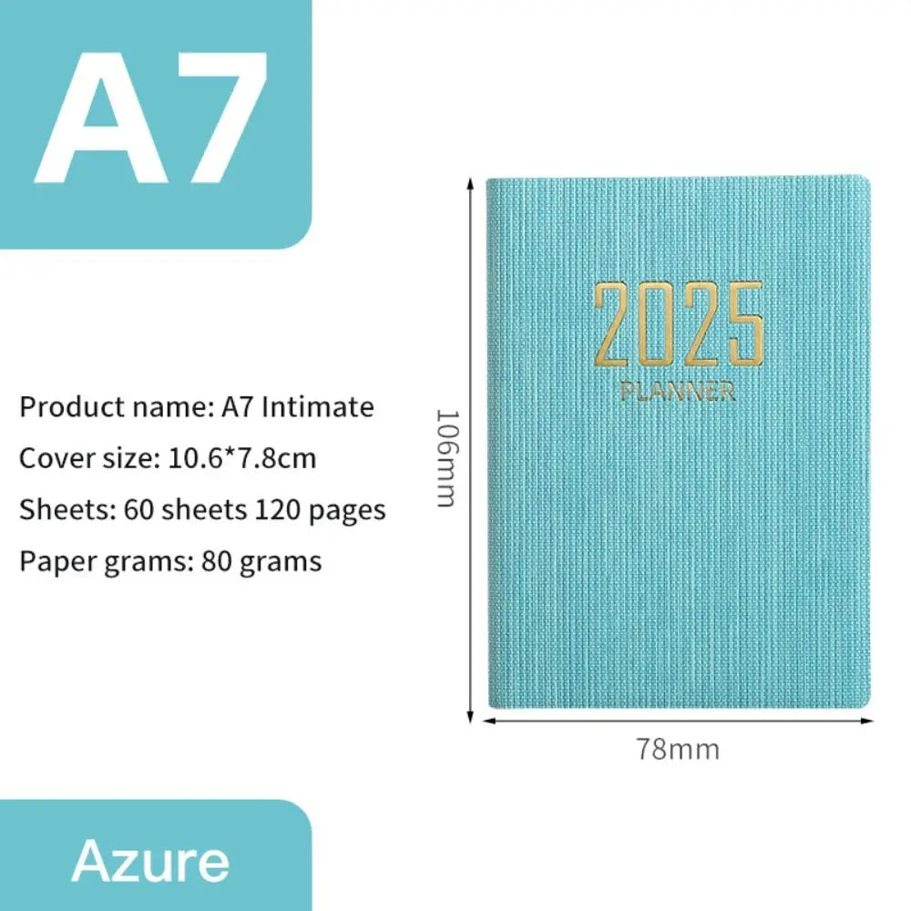 Minimalist 2025 Planner Notebook A5 – Morandi Color Daily Agenda