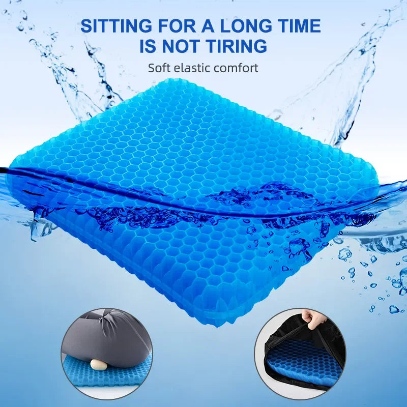 Gel Seat Cushion for Pressure Relief & Tailbone Pain