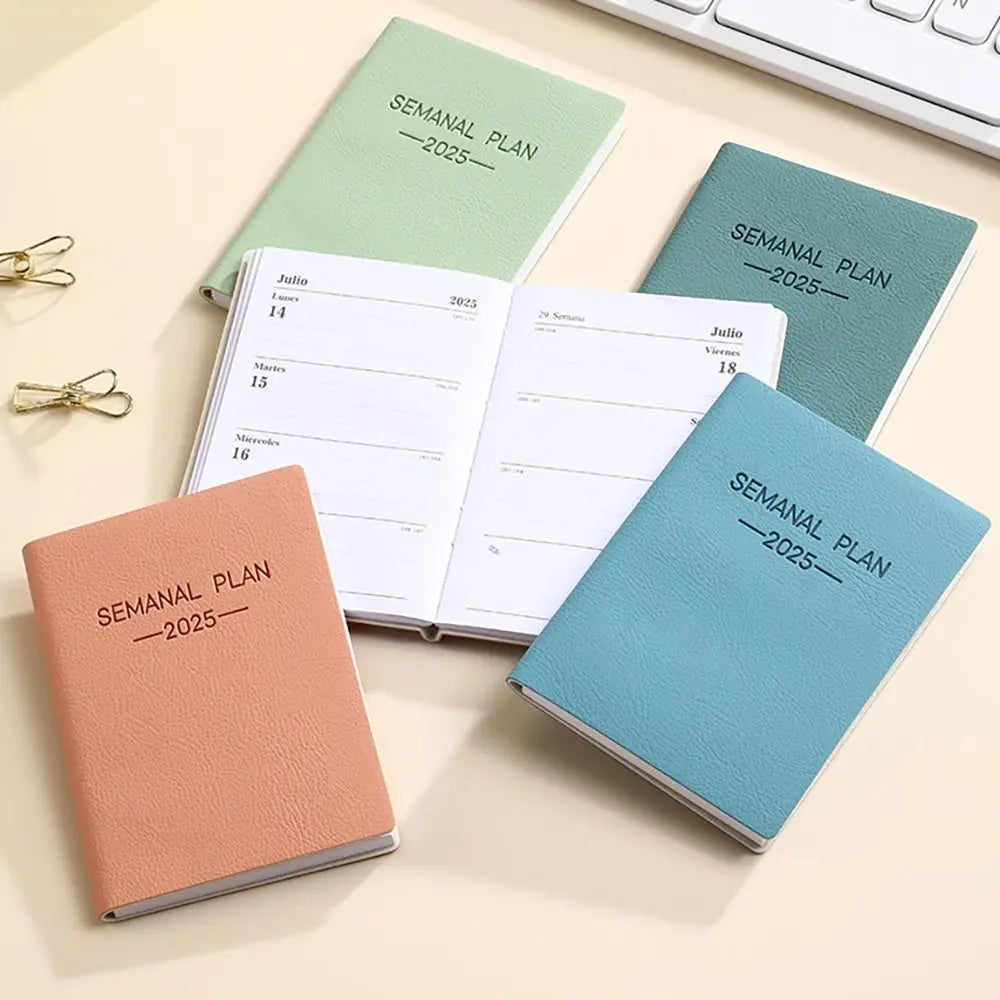 Minimalist 2025 Planner Notebook A5 – Morandi Color Daily Agenda
