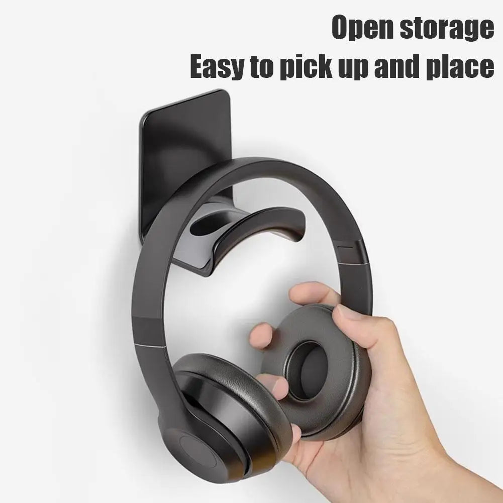 Under-Desk Headphone Stand – Wall Mount Hanger for Gaming & Office