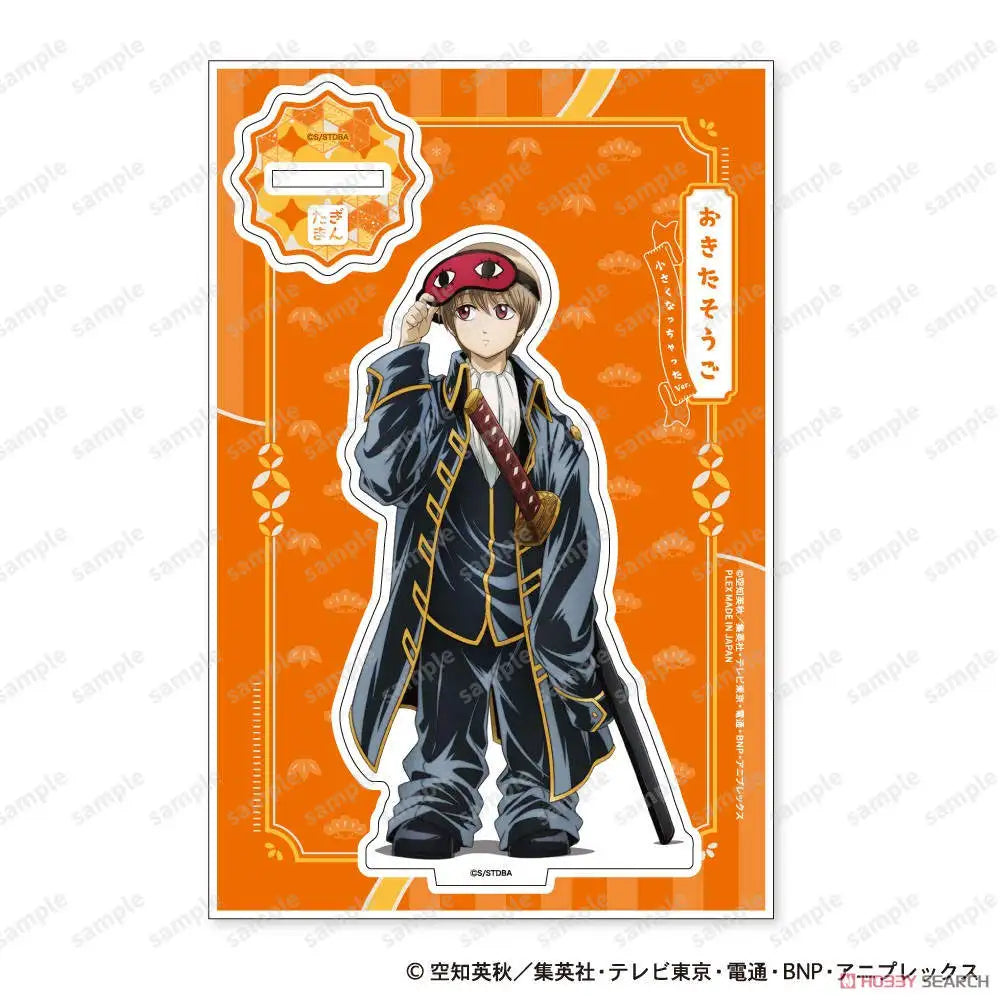 New Japan Anime Gintama Acrylic Stand Model Figure Cosplay Plate Holder Topper Birthday Fans Christmas Desk Decor Plate Gift