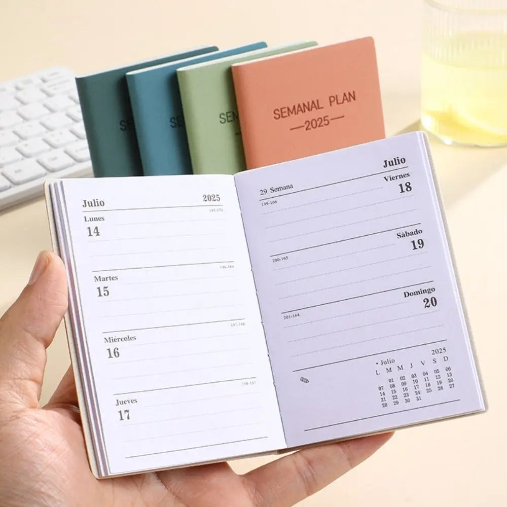 Minimalist 2025 Planner Notebook A5 – Morandi Color Daily Agenda