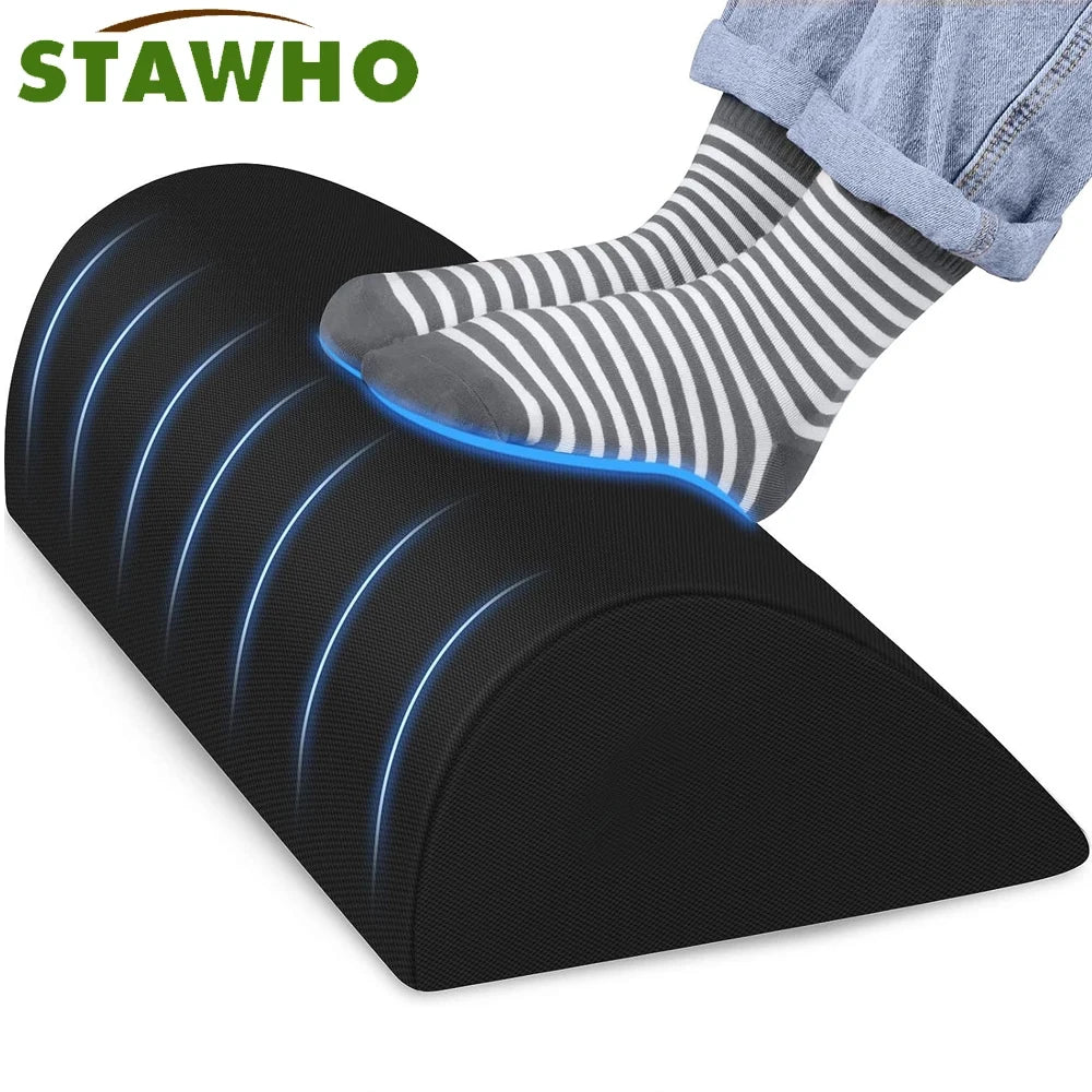 Ergonomic Foot Rest for Under Desk – Memory Foam with Non-Slip Base