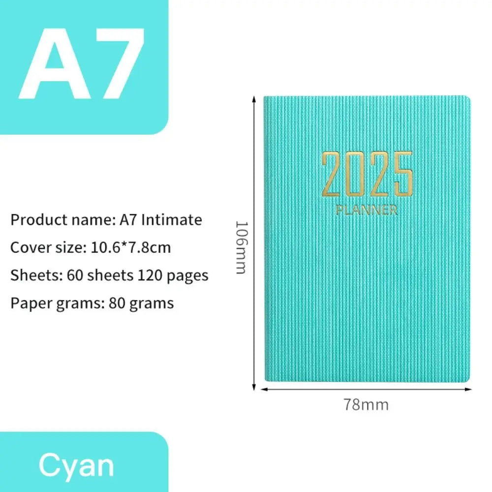 Minimalist 2025 Planner Notebook A5 – Morandi Color Daily Agenda