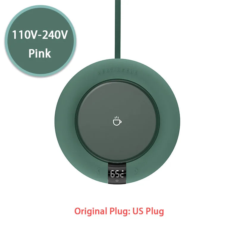 Electric Mug Warmer – 3-Temperature Adjustable Coaster for Home & Office