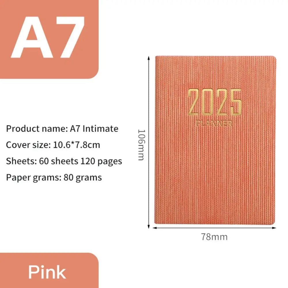 Minimalist 2025 Planner Notebook A5 – Morandi Color Daily Agenda