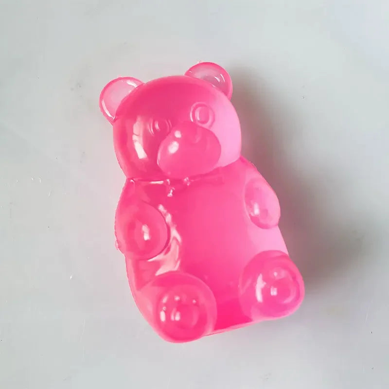 Cute Bear Stress Relief Squeeze Toy – Colorful Desk Decoration