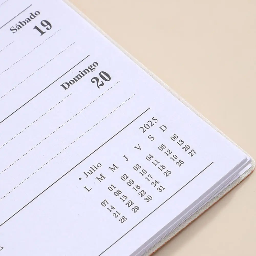 Minimalist 2025 Planner Notebook A5 – Morandi Color Daily Agenda