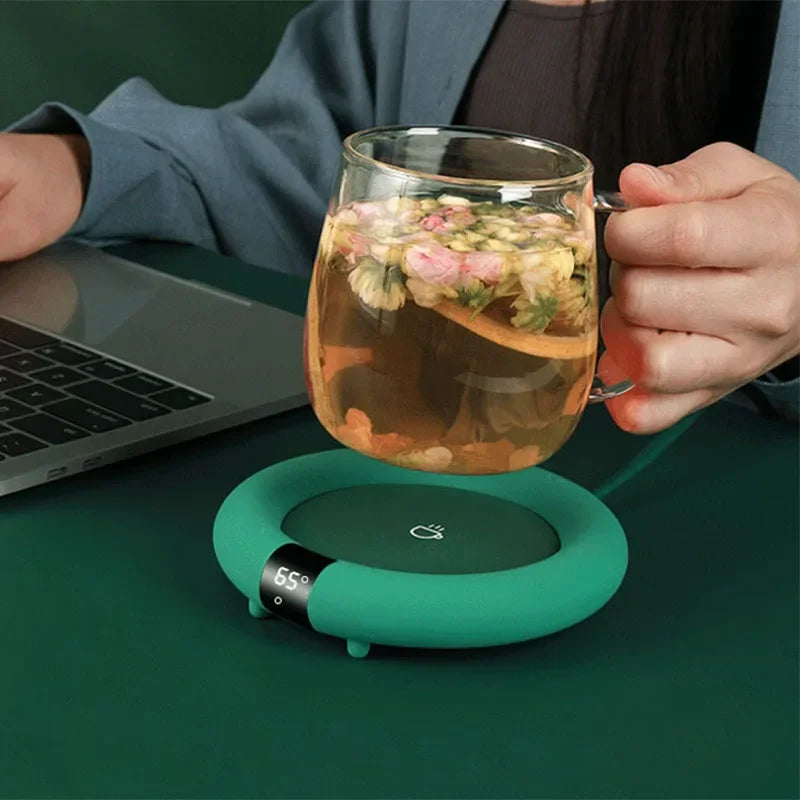 Electric Mug Warmer – 3-Temperature Adjustable Coaster for Home & Office