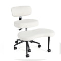 JHK Teddy Fleece Armless Ergonomic Office Chair with Lumbar Support – Cozy Comfort Meets Modern Productivity
