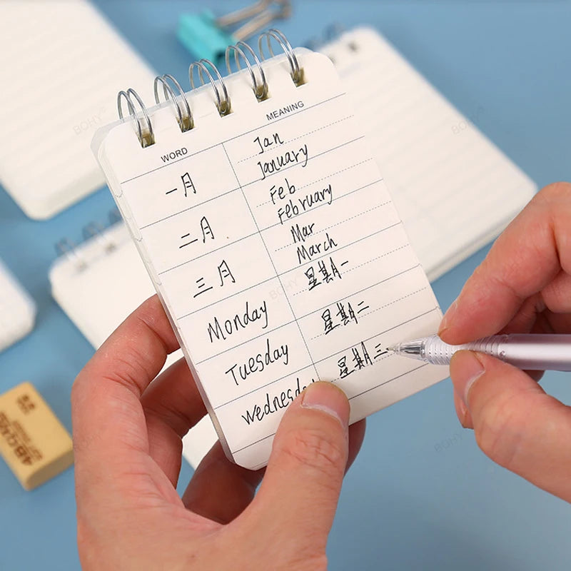 Mini Pocket Notebook A7 – 200-Page Lined Diary for Daily Notes