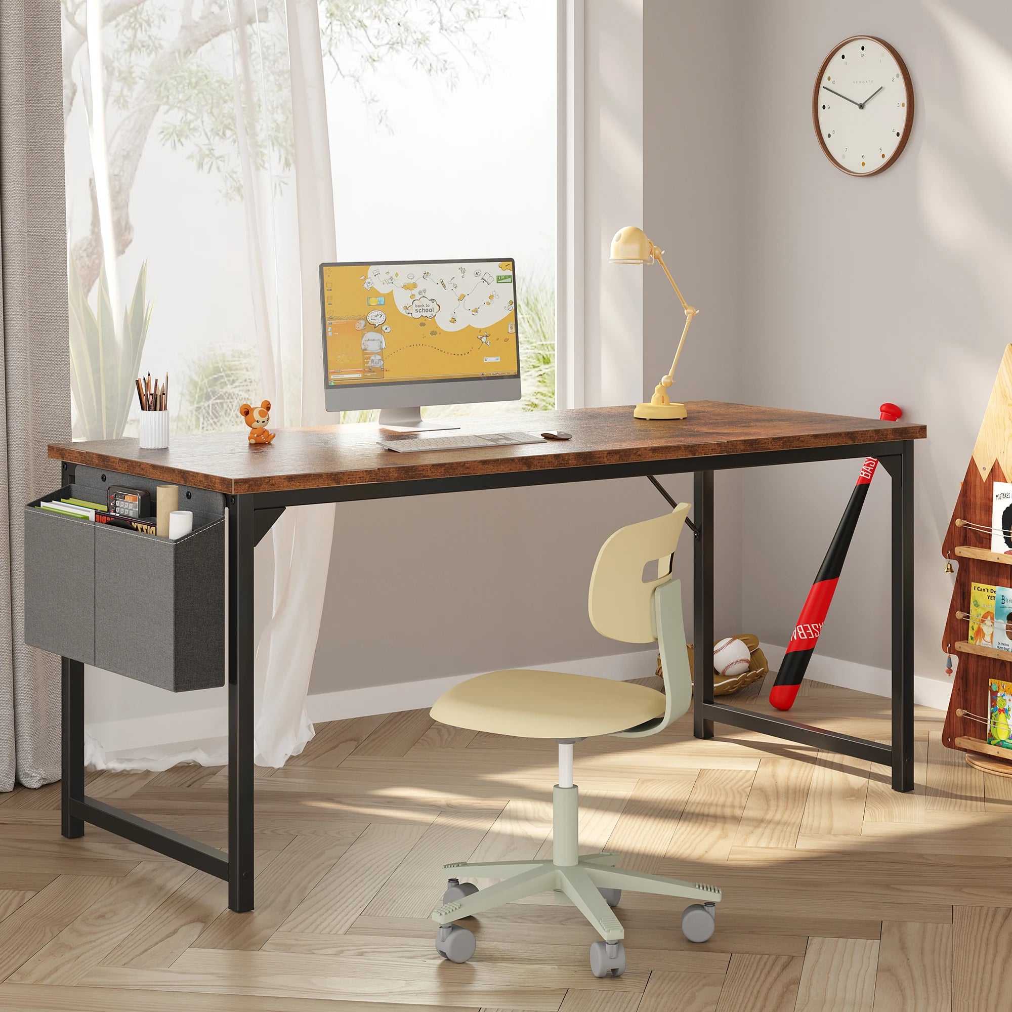JHK Adjustable 31"–55" Computer Office Desk – Work, Study & Game in Style