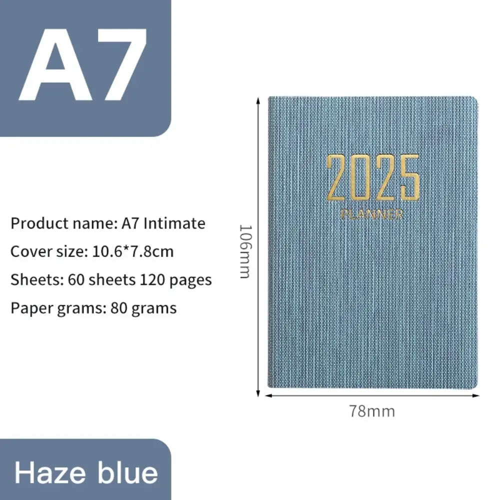Minimalist 2025 Planner Notebook A5 – Morandi Color Daily Agenda