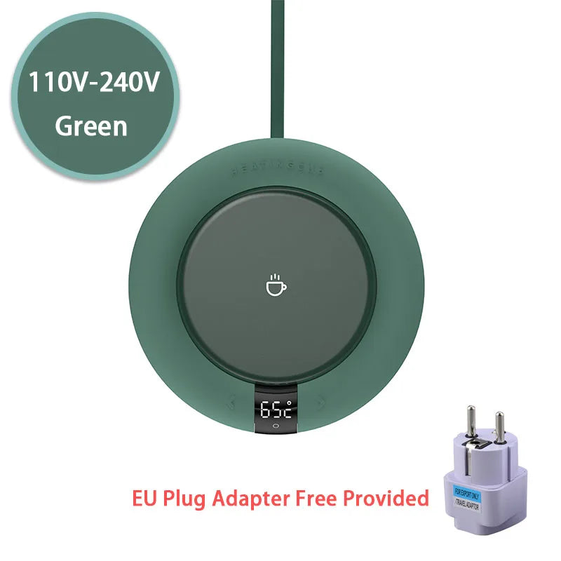 Electric Mug Warmer – 3-Temperature Adjustable Coaster for Home & Office
