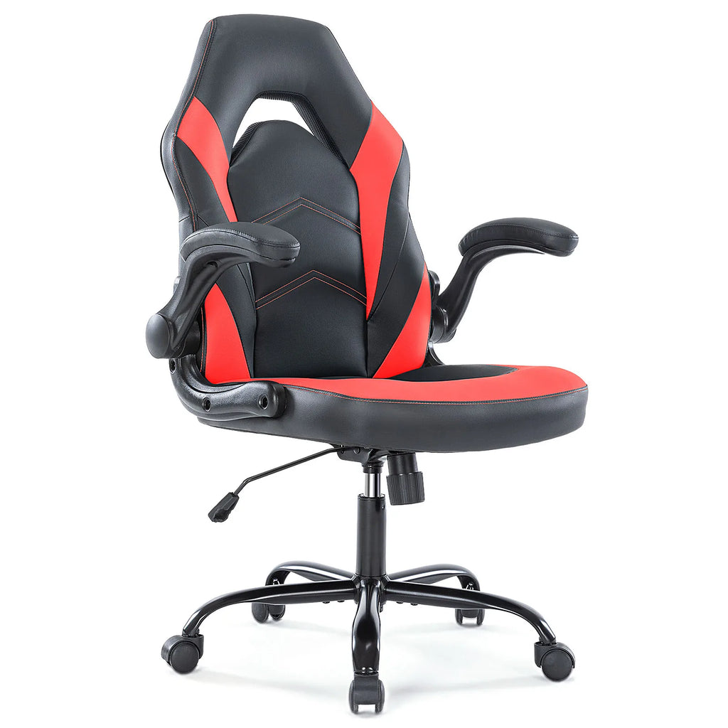 JHK Ergonomic PU Leather Gaming &amp; Office Chair with Flip-Up Armrests