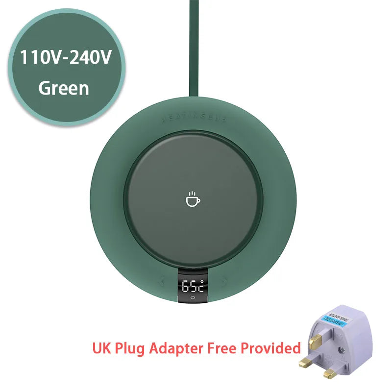 Electric Mug Warmer – 3-Temperature Adjustable Coaster for Home & Office