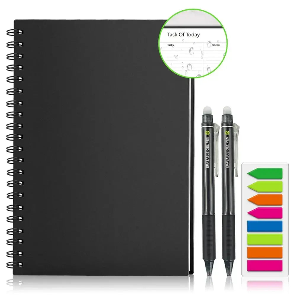 HOMESTEC Reusable Smart Notebook A4 – Erasable, Waterproof & Microwave-Safe