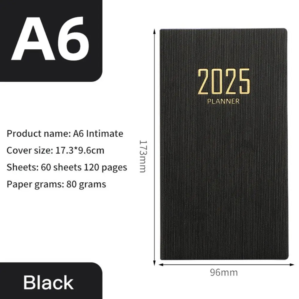 Minimalist 2025 Planner Notebook A5 – Morandi Color Daily Agenda