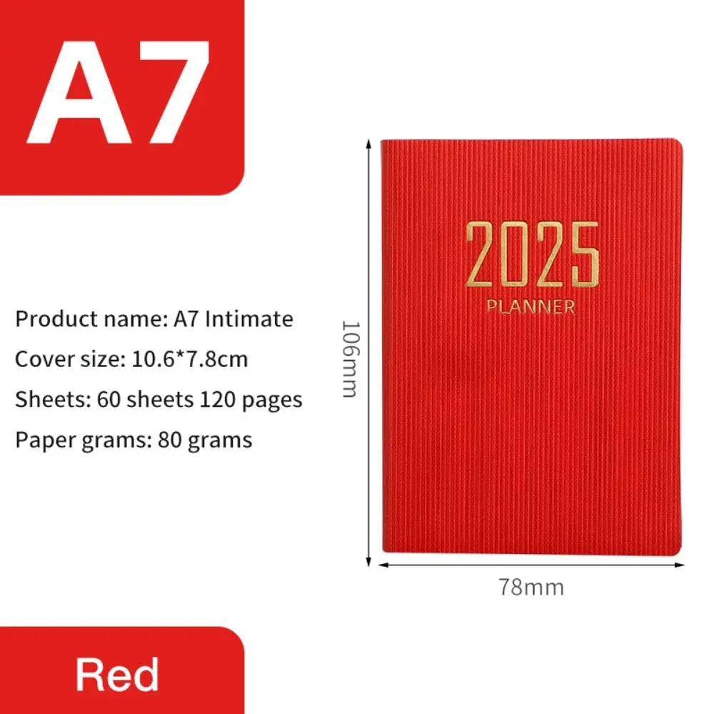 Minimalist 2025 Planner Notebook A5 – Morandi Color Daily Agenda
