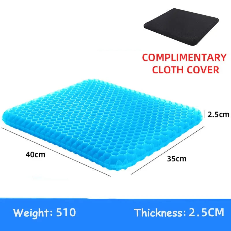 Gel Seat Cushion for Pressure Relief & Tailbone Pain