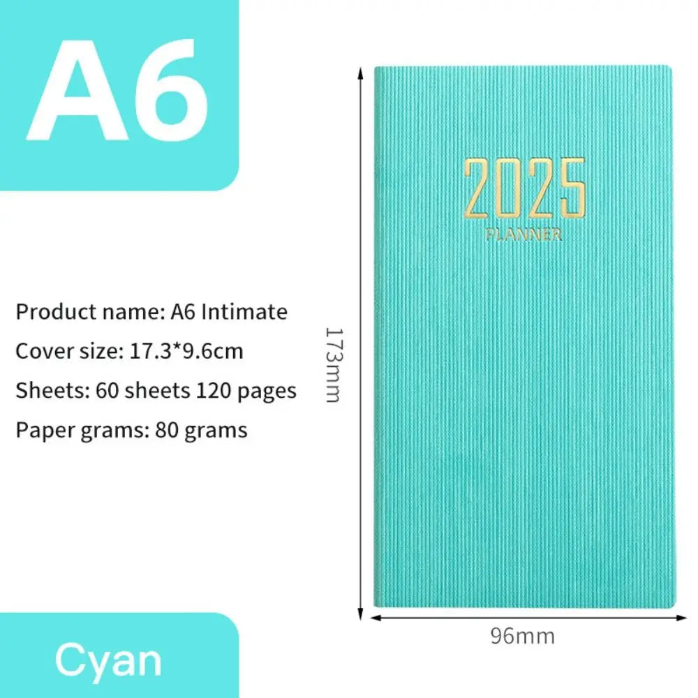 Minimalist 2025 Planner Notebook A5 – Morandi Color Daily Agenda