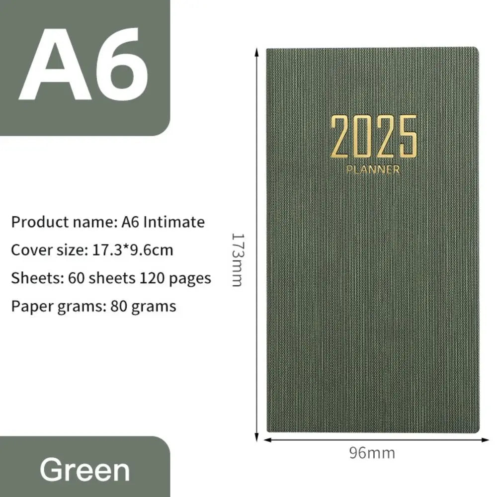 Minimalist 2025 Planner Notebook A5 – Morandi Color Daily Agenda