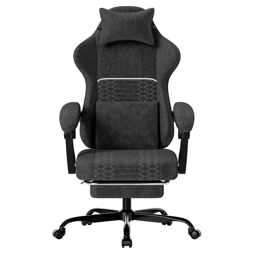 Ergonomic Gaming Chair with Footrest &amp; Massage Lumbar Support – High Back Recliner for Gaming, Office & Study (Custom Options)