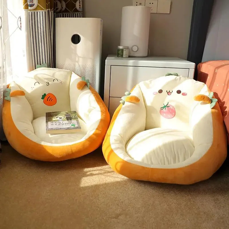 Cute Cushion Cartoon Soft and Comfortable Thick Dormitory Office Bedroom Tatami Mat Non Slip Cushion Integrated Pillow Cushion