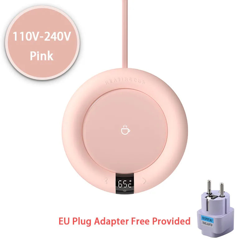 Electric Mug Warmer – 3-Temperature Adjustable Coaster for Home & Office