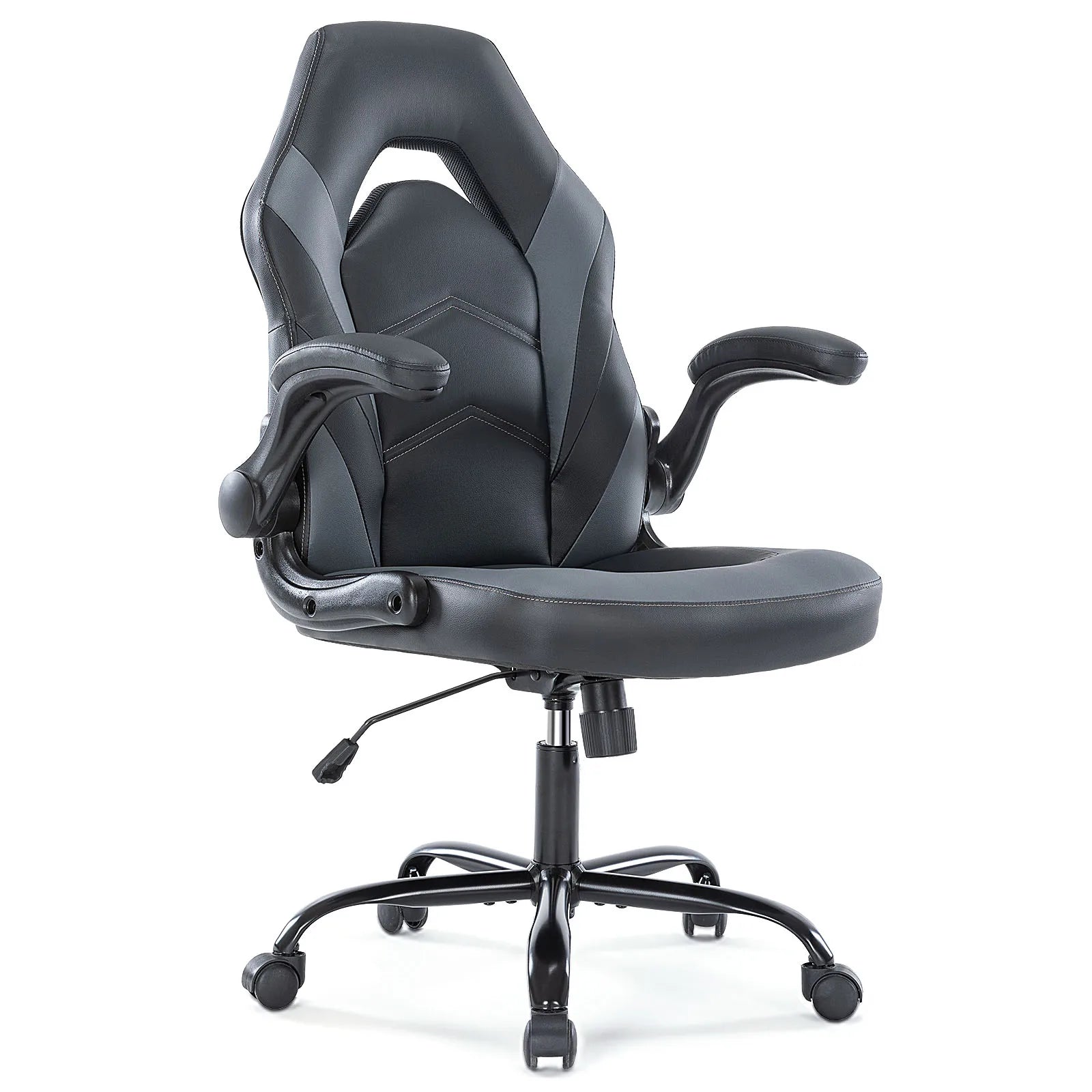 JHK Ergonomic PU Leather Gaming &amp; Office Chair with Flip-Up Armrests