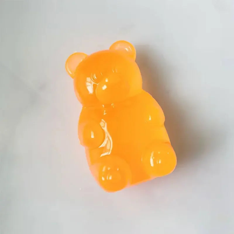 Cute Bear Stress Relief Squeeze Toy – Colorful Desk Decoration