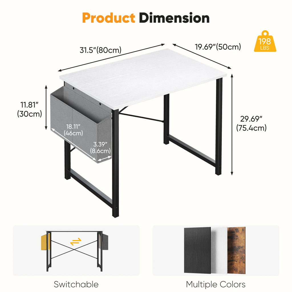 JHK Adjustable 31"–55" Computer Office Desk – Work, Study & Game in Style